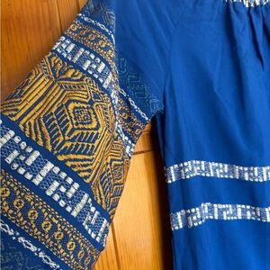 Vintage embroidered peasant dress